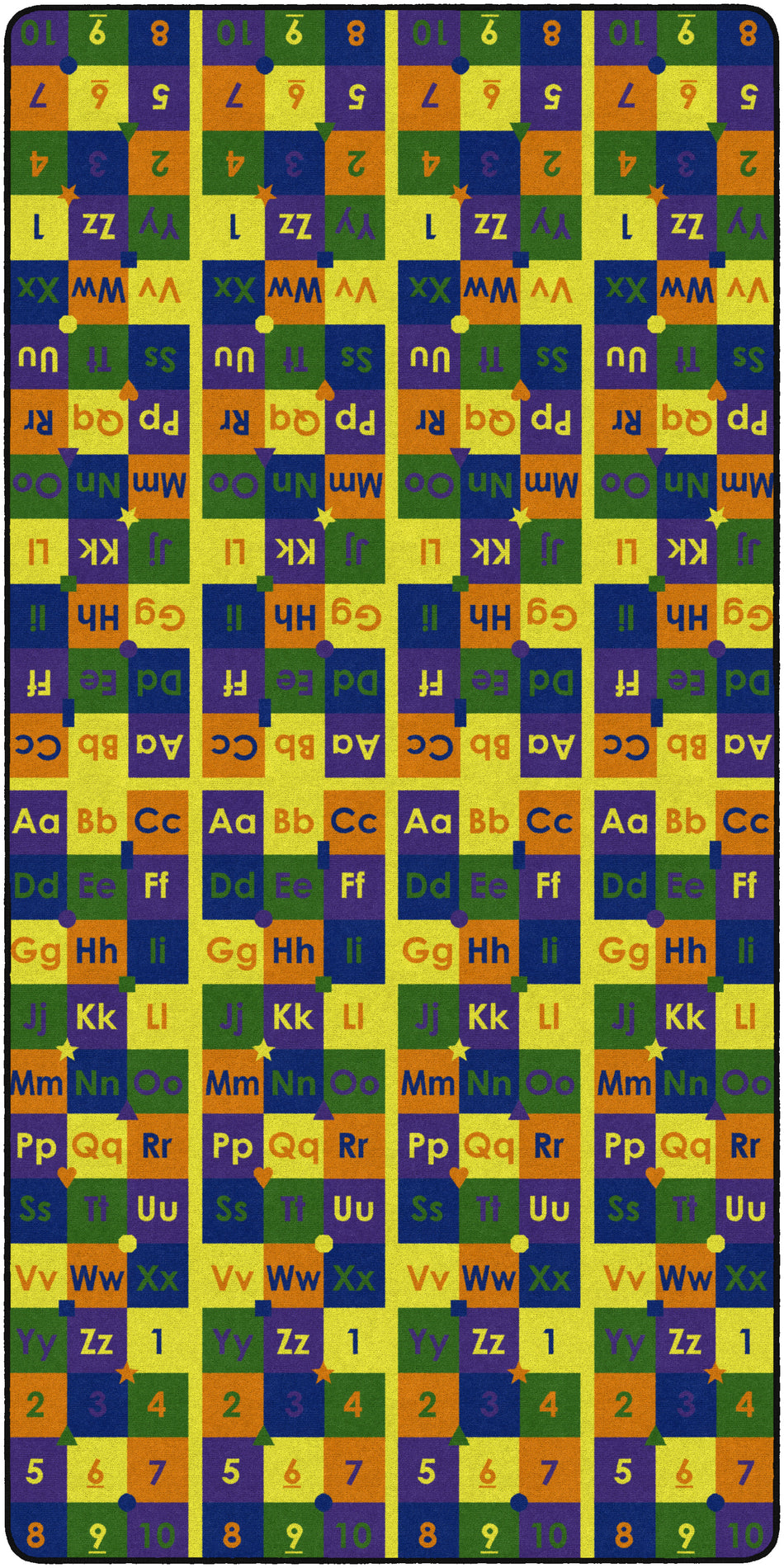 ABC123'S RECTANGLE CARPETS 6' x 12'