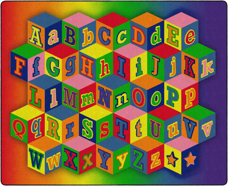 KALEIDOSCOPE BLOCKS RECTANGLE CARPETS 10'6 x 13'2