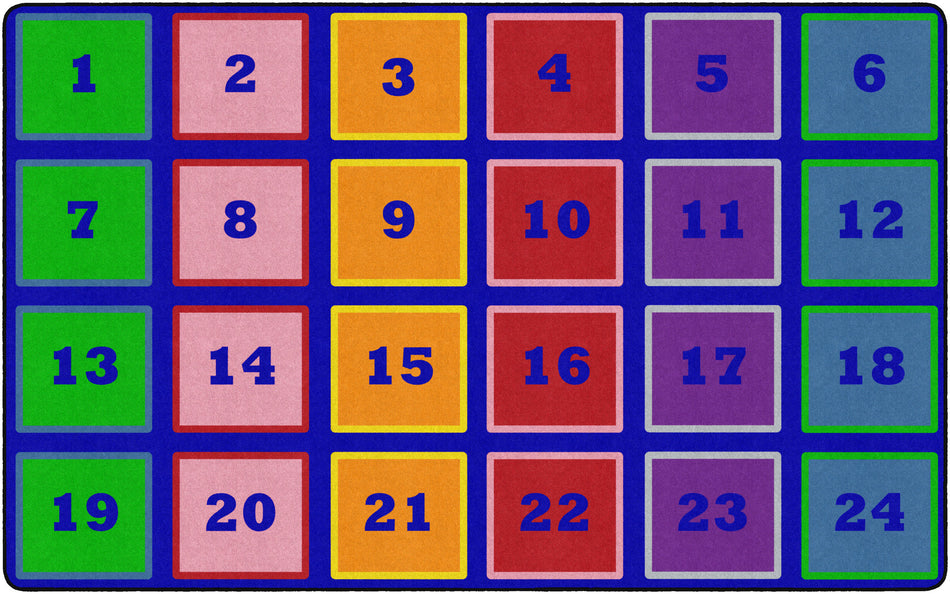 COUNTING BLOCKS RECTANGLE CARPETS 7'6 X 12