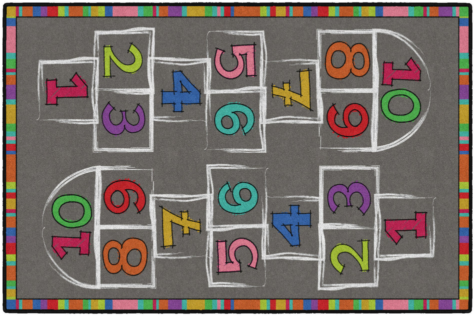 HOPSCOTCH RECTANGLE CARPETS 4X6