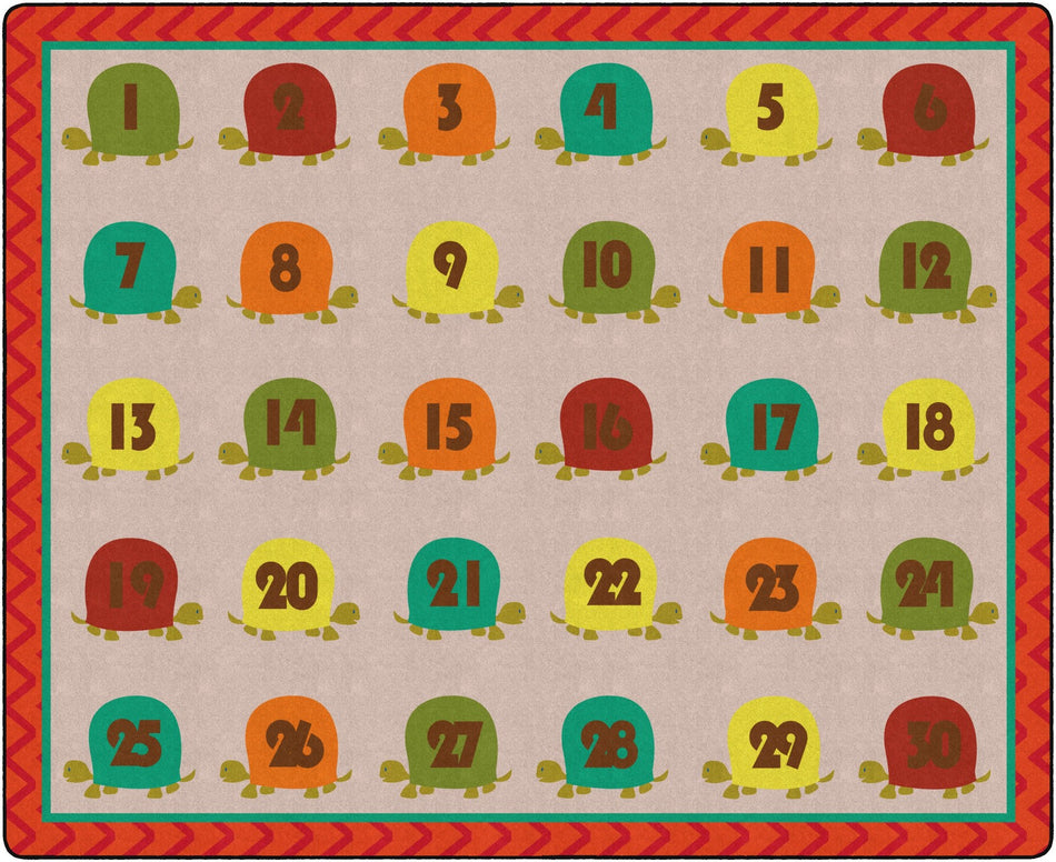 COUNTING TURTLES (Seats 30) RECTANGLE CARPETS 10'6 x 13'2