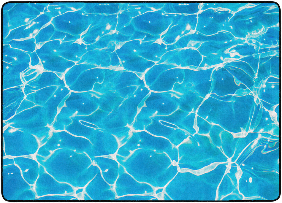 WATER RECTANGLE CARPETS 6 x 8'4