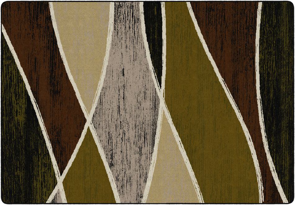 WATERFORD GREEN RECTANGLE CARPETS 8'4" X 12'