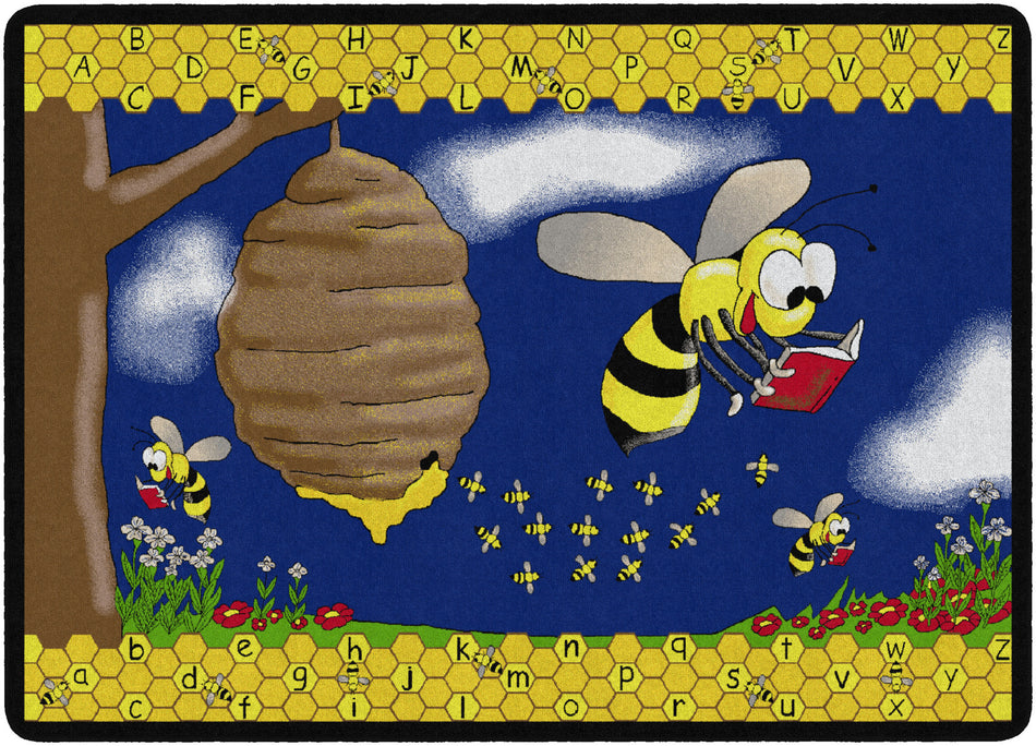 BUSY BEE RECTANGLE CARPETS 6' x 9'