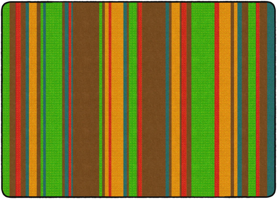 STRIPES MUTED RECTANGLE CARPETS 6'X8'4
