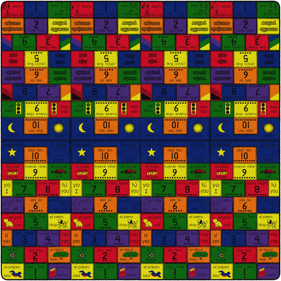 AMIGOS SQUARE CARPETS 12' x 12'