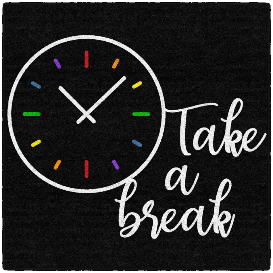 TAKE A BREAK RECTANGLE CARPETS 3' X 3'
