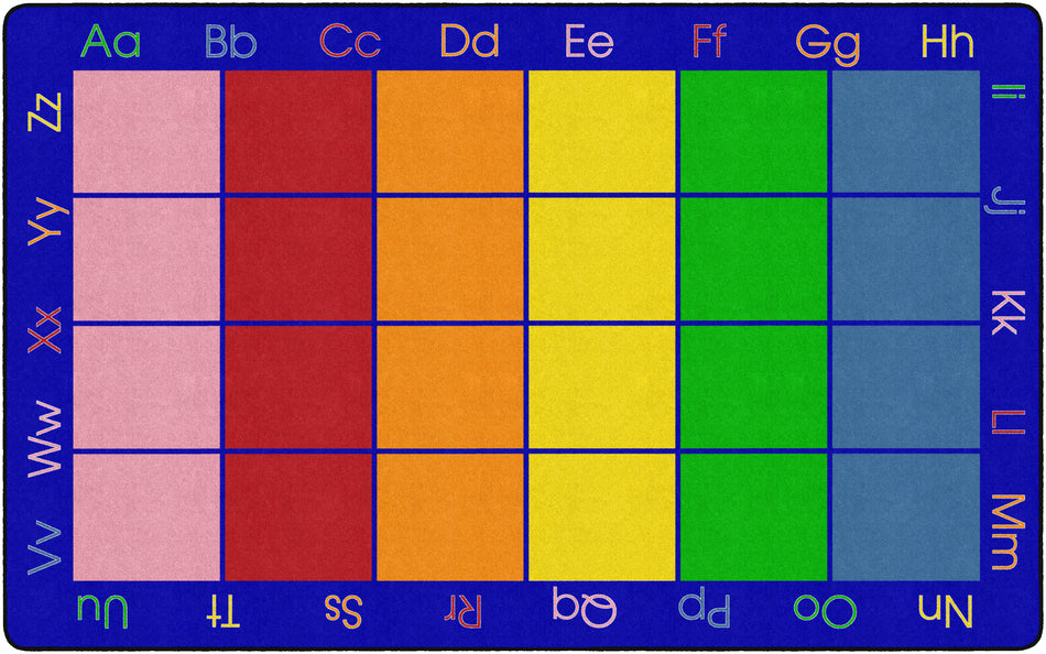 MY RAINBOW ABC'S RECTANGLE CARPETS 7'6X12