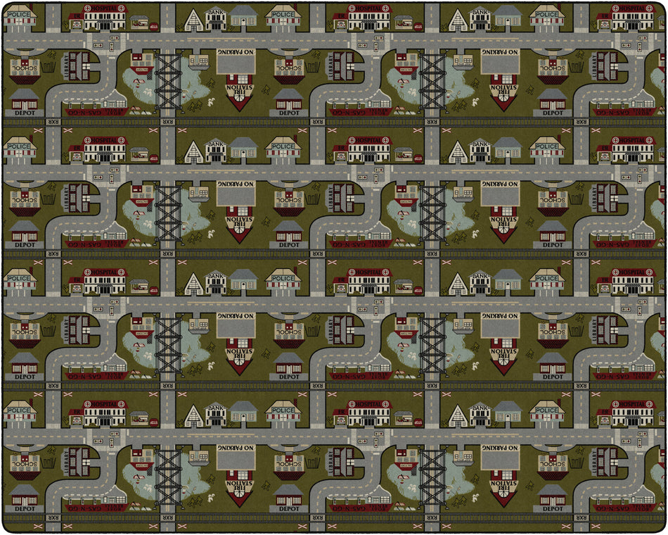 PLACES TO GO (TRANQUILITY) RECTANGLE CARPETS 12' x 18'