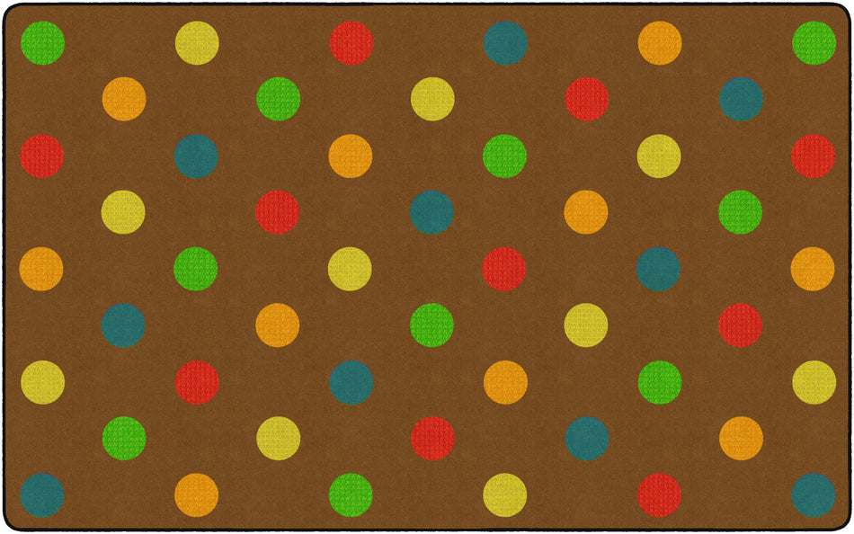 DOTS MUTED RECTANGLE CARPETS 7'6X12'