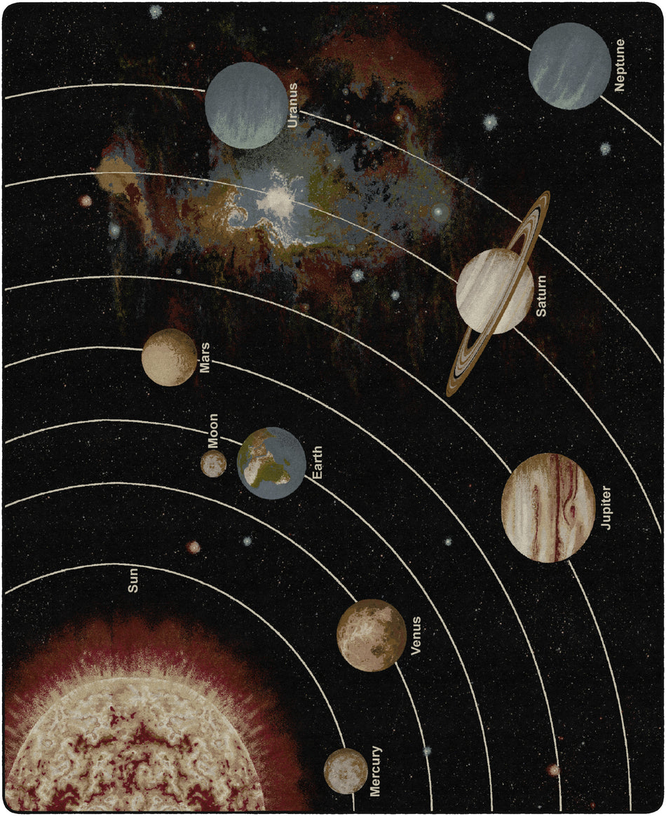 SOLAR SYSTEM ORBIT (TRANQUILITY) RECTANGLE CARPETS 10'6 x 13'2