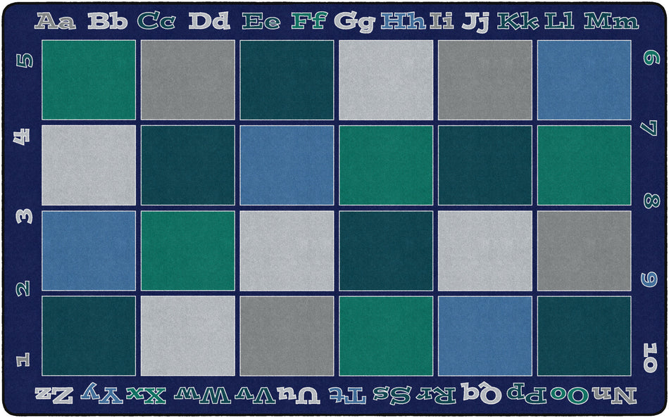 SITTING GRID COOL RECTANGLE CARPETS 7'6" X12'