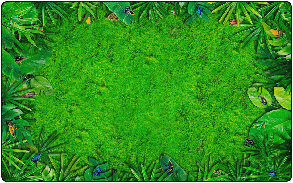 RAINFOREST FROGS RECTANGLE CARPETS 7'6X12