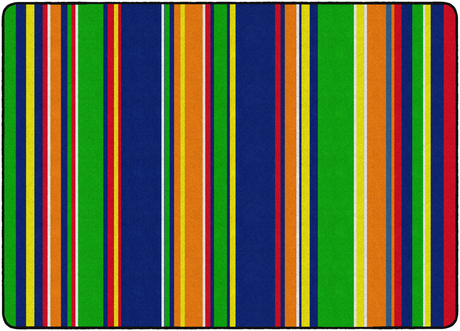 STRIPES PRIMARY RECTANGLE CARPETS 6'X8'4