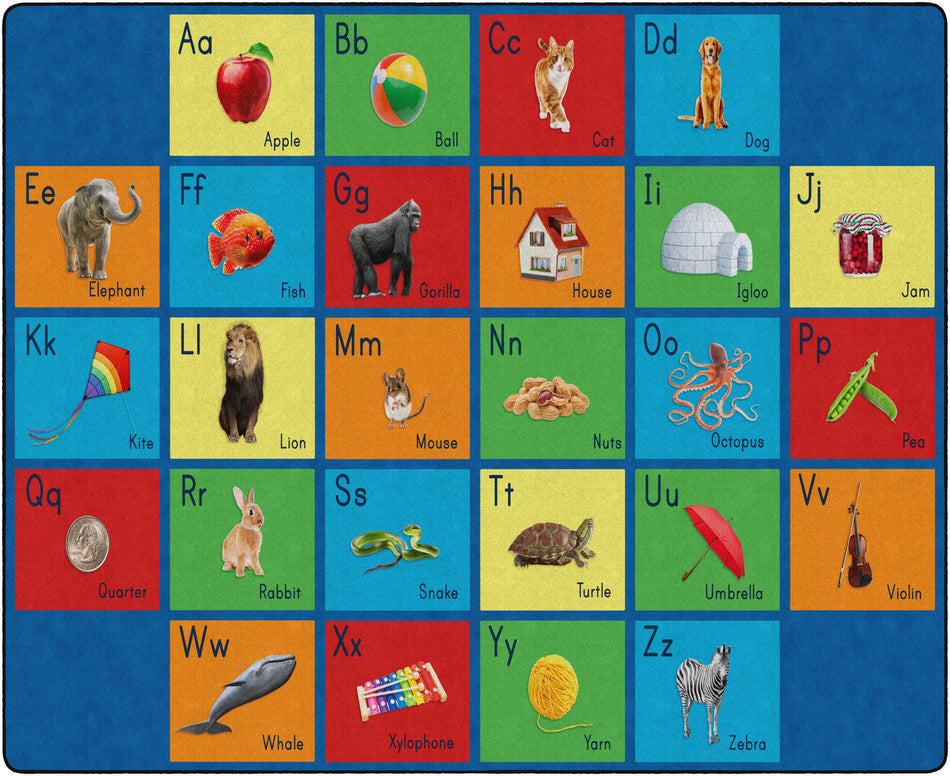 SEE MY ALPHABET/MULTI RECTANGLE CARPETS 10'6 x 13'2