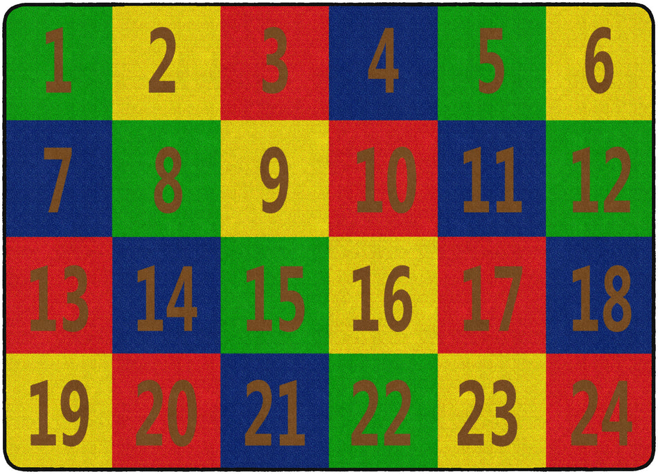 NUMBER SEATING (Seats 24) RECTANGLE CARPETS 6X8'4