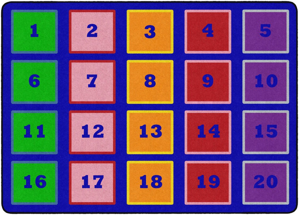 COUNTING BLOCKS RECTANGLE CARPETS 6 X 8'4