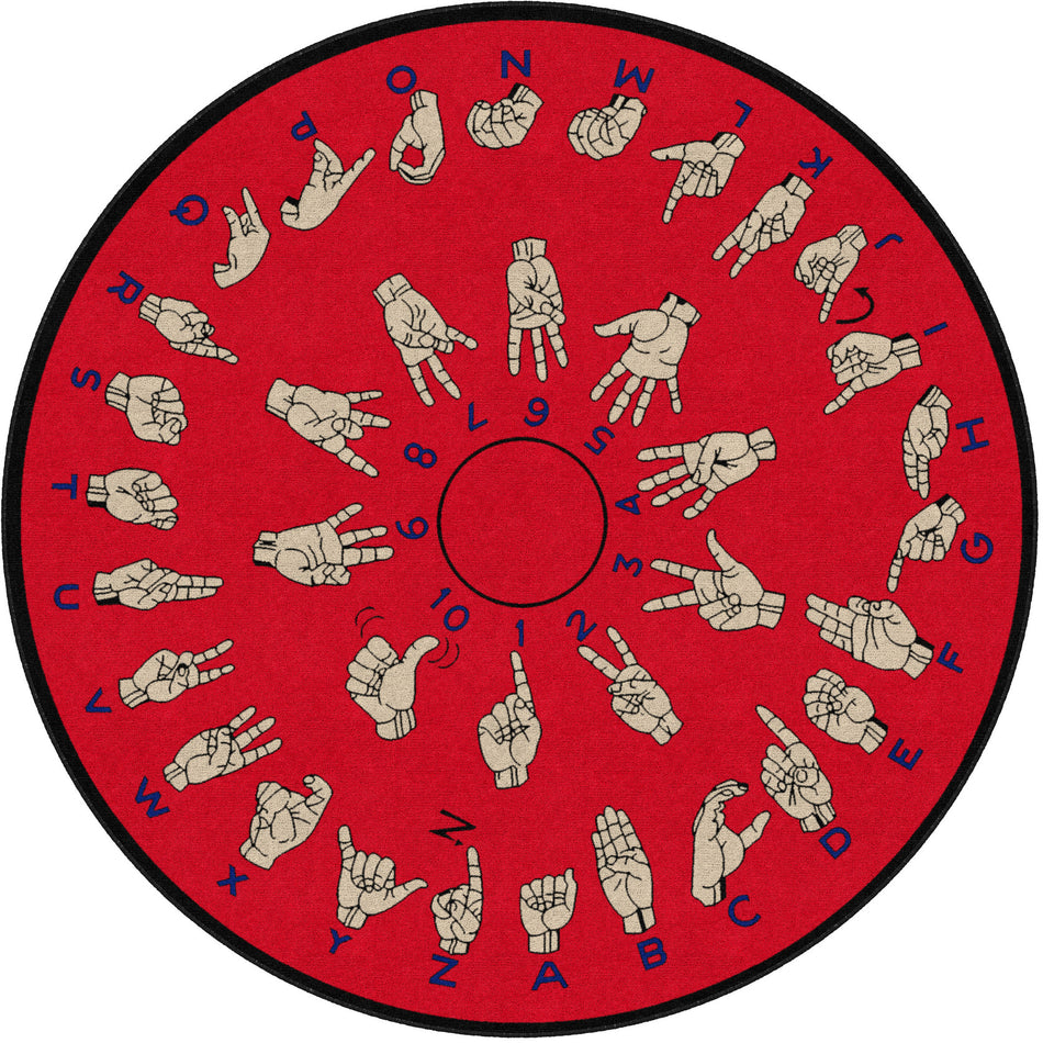 HANDS THAT TEACH ROUND CARPETS 6'