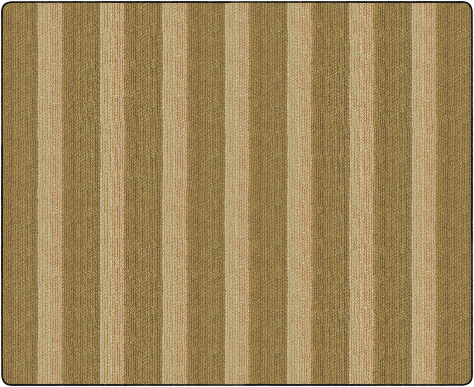 COZY BASKETWEAVE STRIPES/NATURAL RECTANGLE CARPETS 10'6 x 13'2