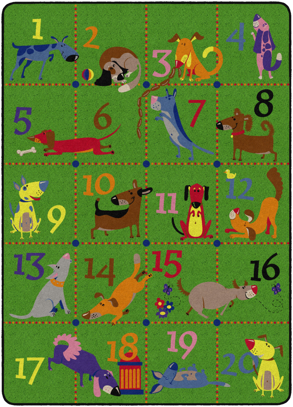 DOG PACK (Seats 20) RECTANGLE CARPETS 6'x8'4