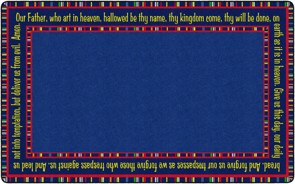 THE LORD'S PRAYER RECTANGLE CARPETS 7'6 x 12'