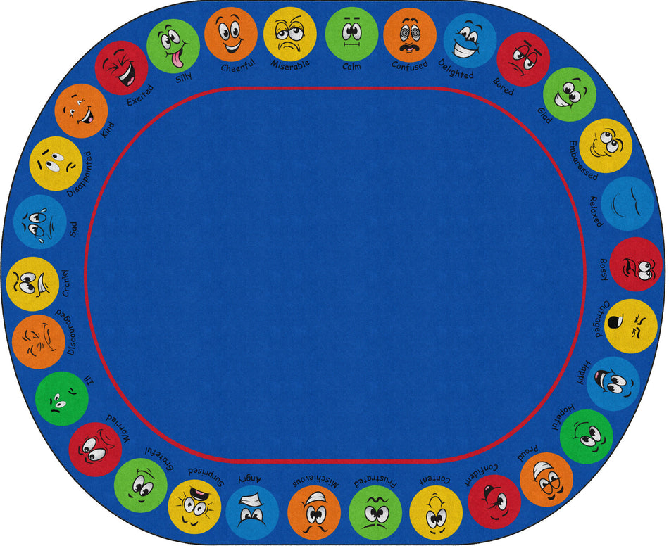 MY MANY FEELINGS OVAL CARPETS 10'6 x 13'2