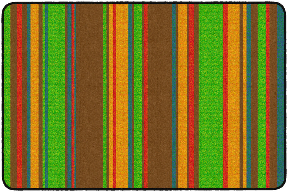 STRIPES MUTED RECTANGLE CARPETS 4'X6'