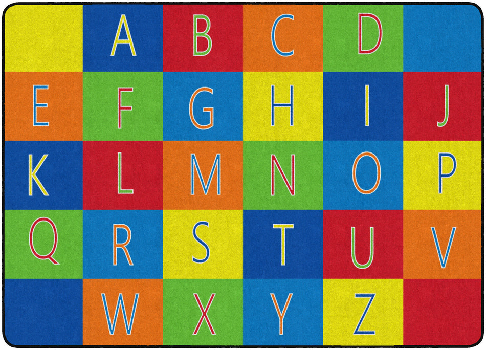 ALPHABET SEATING RECTANGLE CARPETS 6'X8'4