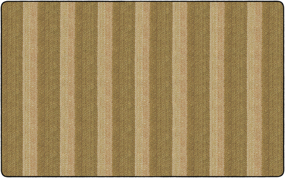 COZY BASKETWEAVE STRIPES/NATURAL RECTANGLE CARPETS 7'6X12