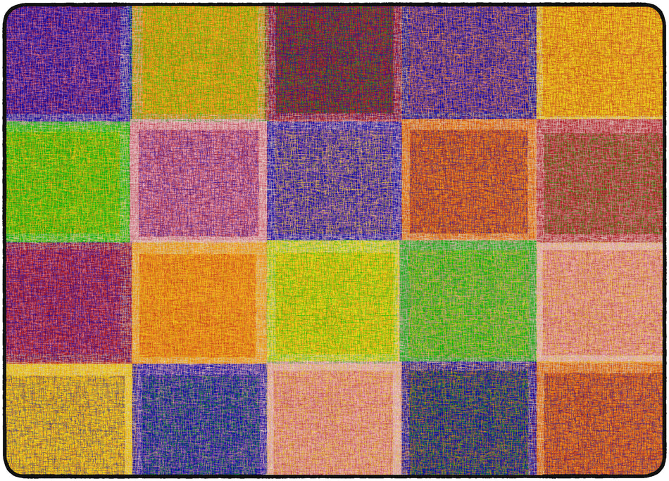 CROSSHATCH PRIMARY RECTANGLE CARPETS 6 X 8'4