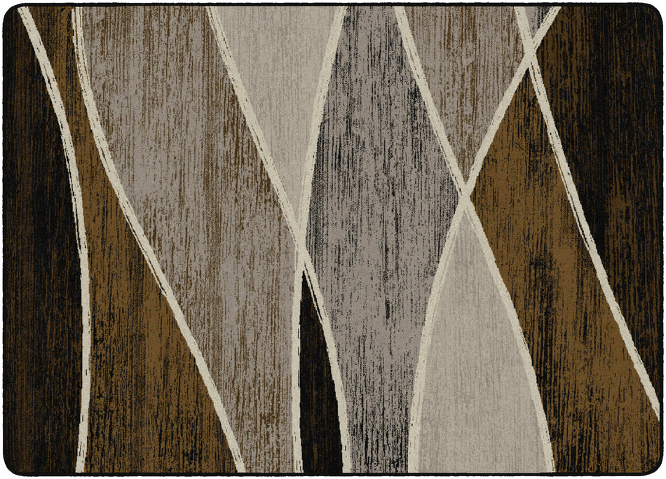WATERFORD CHOCOLATE RECTANGLE CARPETS 6' x 9'