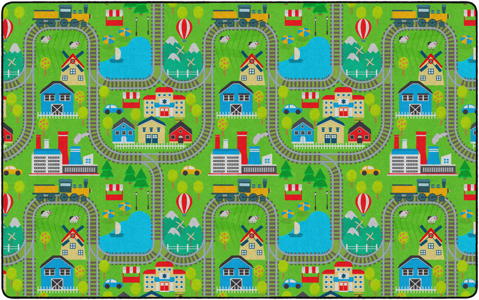 TRAIN RIDE RECTANGLE CARPETS 76X12