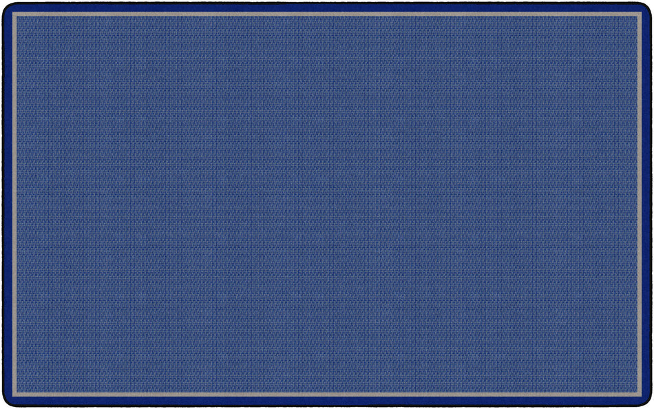 ALL OVER WEAVE BLUE RECTANGLE CARPETS 7' 6" x 12'