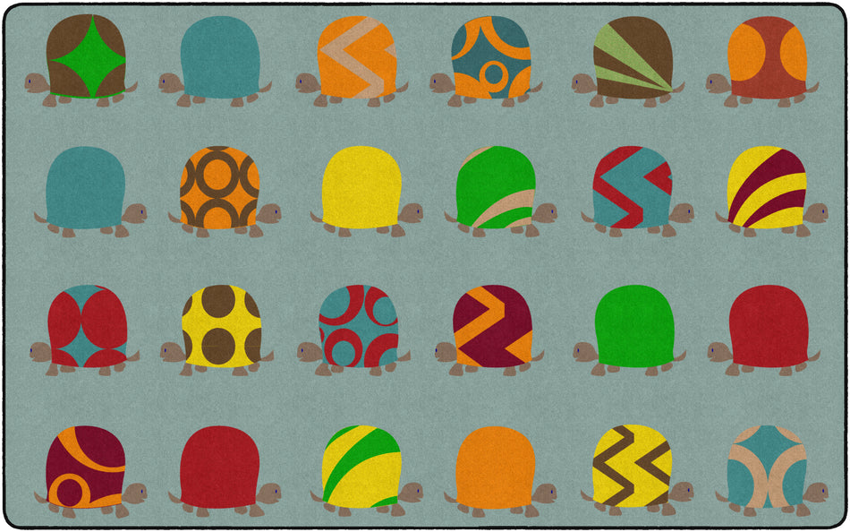 FANCY PRANCY TURTLES (Seats 24) RECTANGLE CARPETS 7'6 x 12'