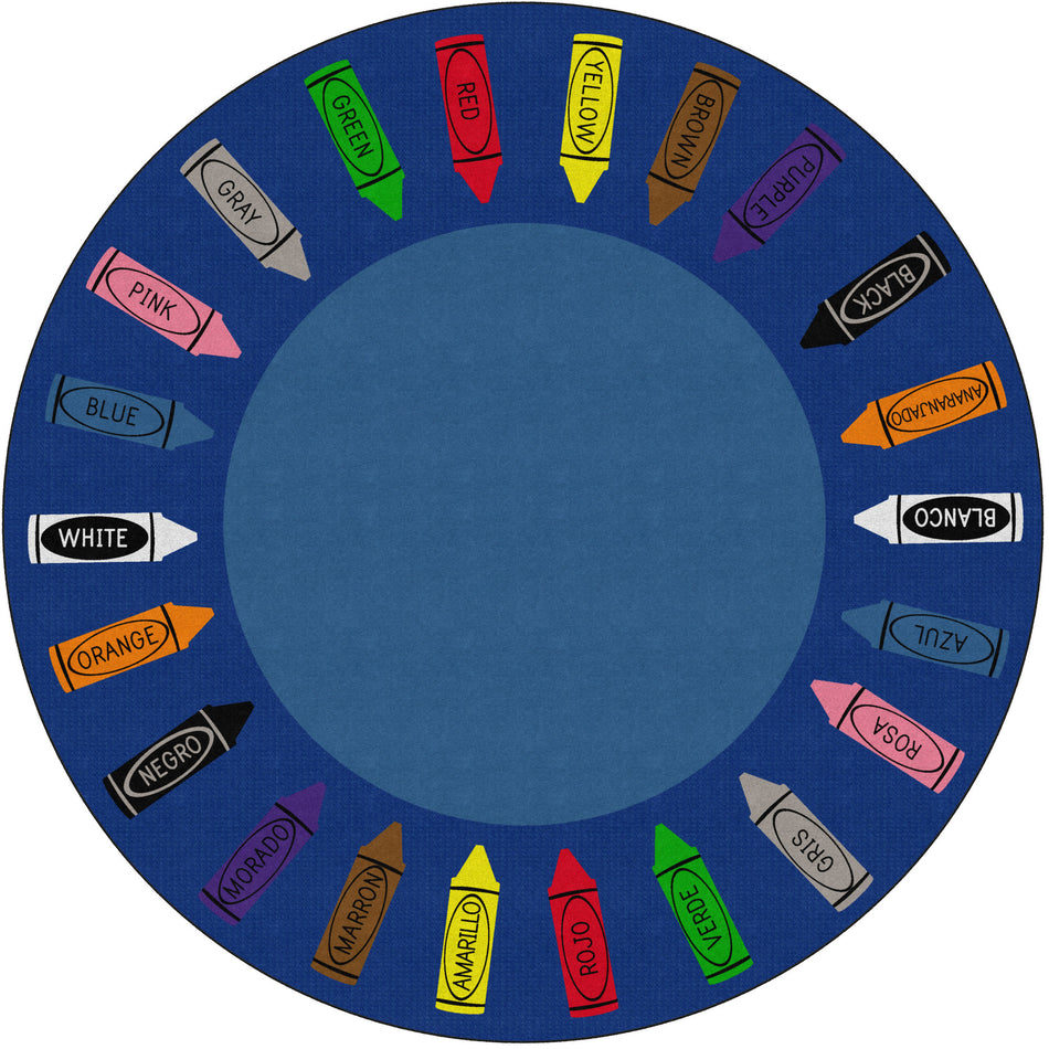 CRAYONES DE COLORES ROUND CARPETS 12'