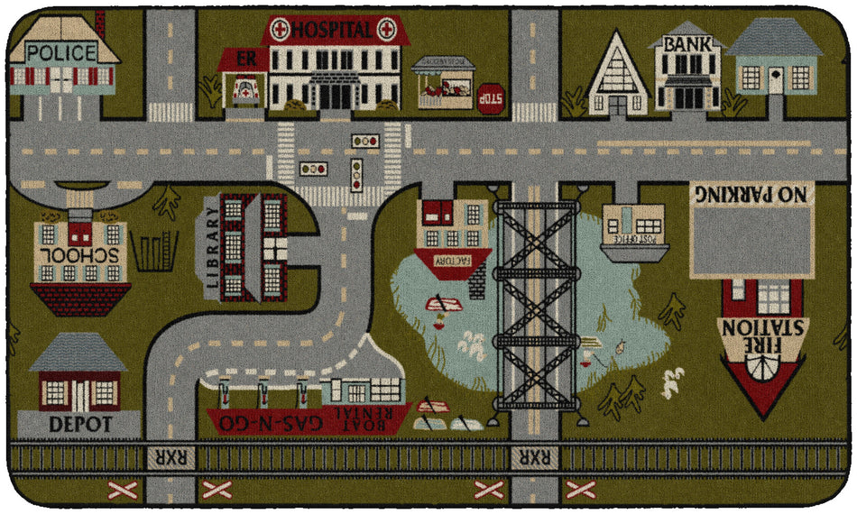 PLACES TO GO (TRANQUILITY) RECTANGLE CARPETS 3' x 6'