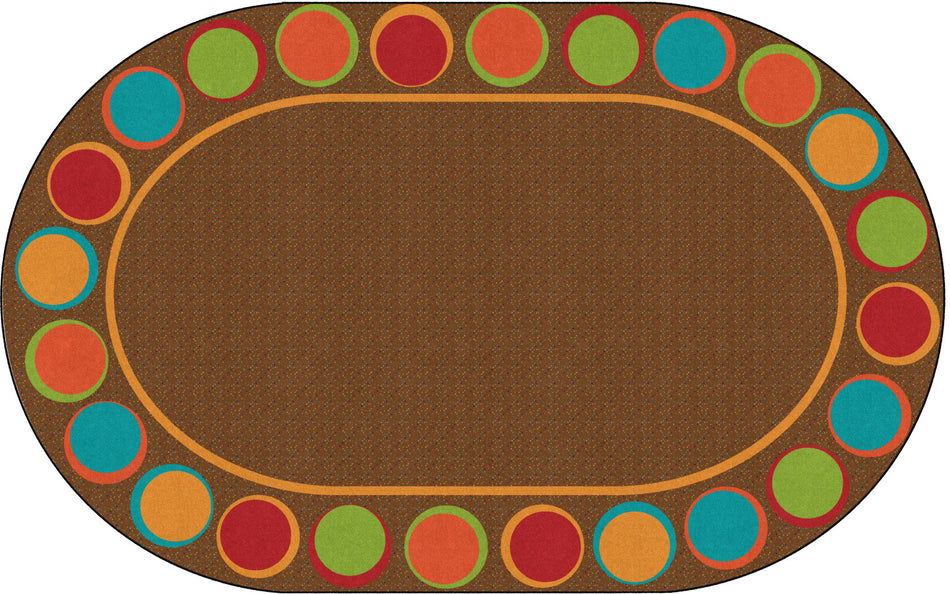 SITTING SPOTS MUTED (Seats 24) OVAL CARPETS 7'6 x 12'