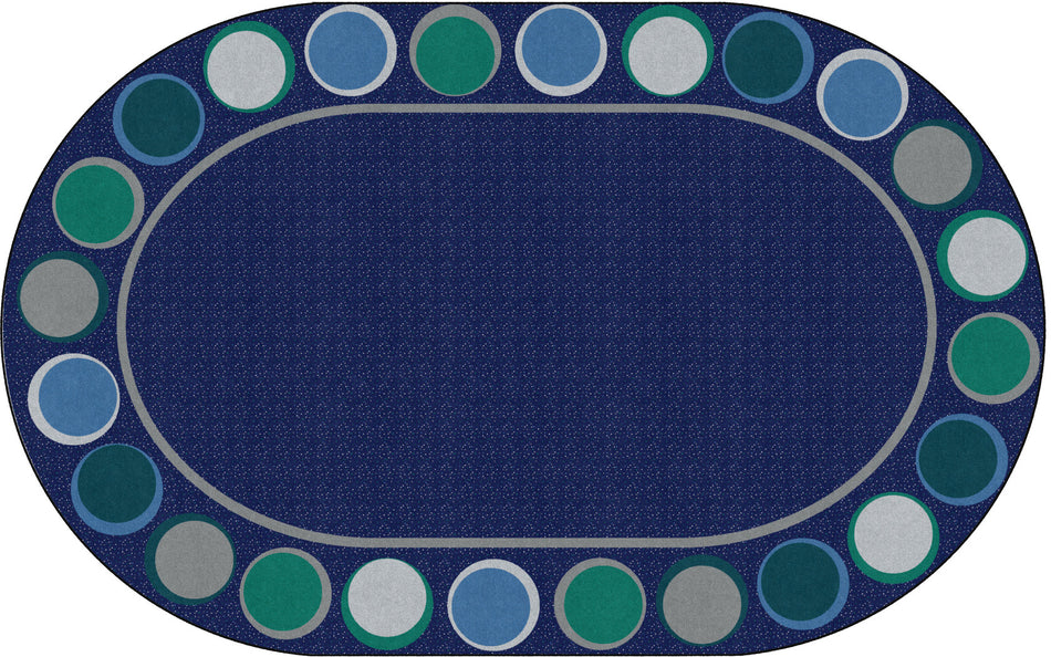 SITTING SPOTS COOL OVAL CARPETS 7'6" X12'