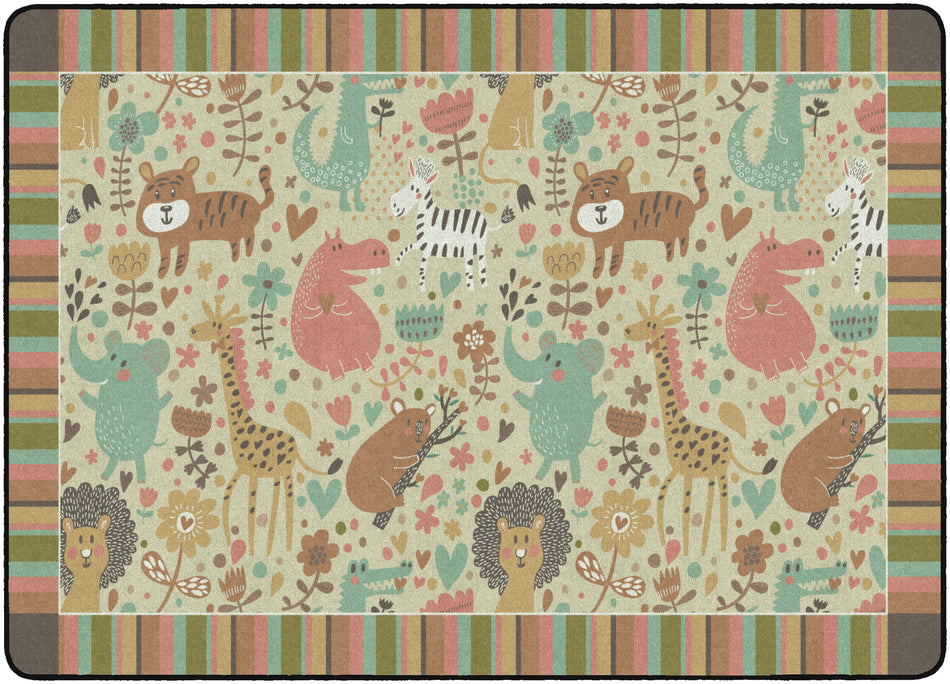 MY ANIMAL FRIENDS RECTANGLE CARPETS 6x8'4