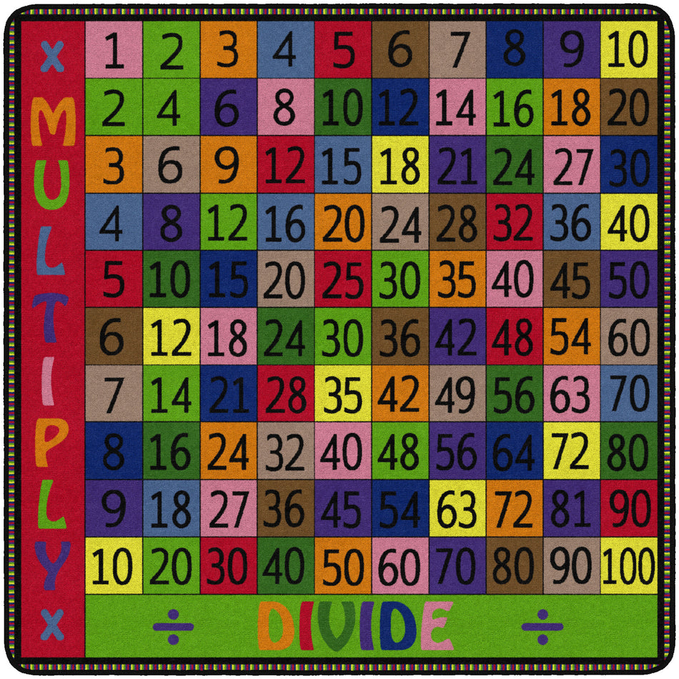MULTIPLY AND DIVIDE SQUARE CARPETS 6' X 6'