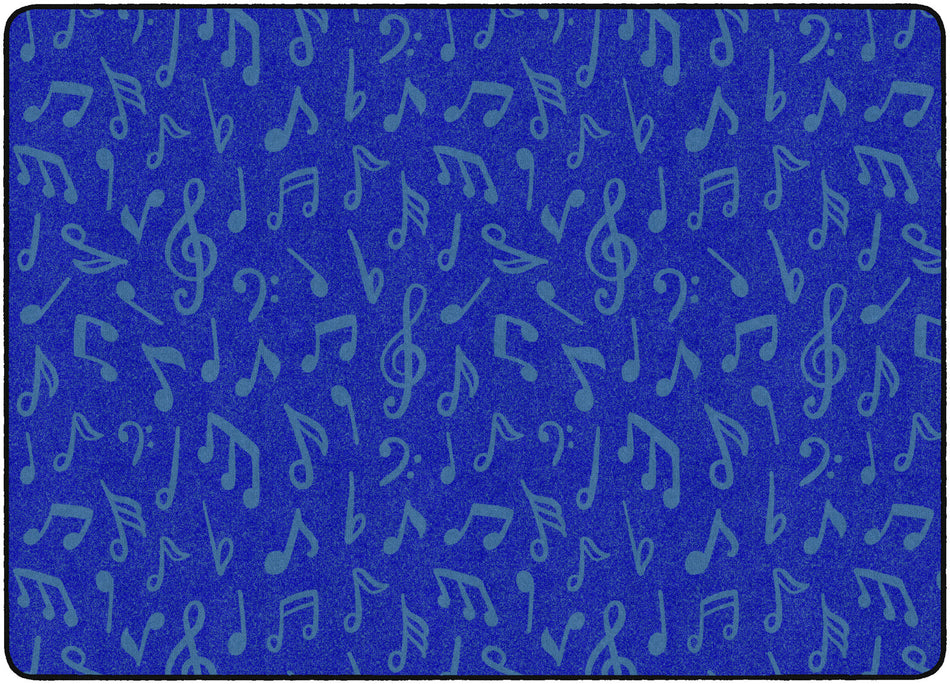 MUSIC NOTE FUN RECTANGLE CARPETS 6' X 8'4