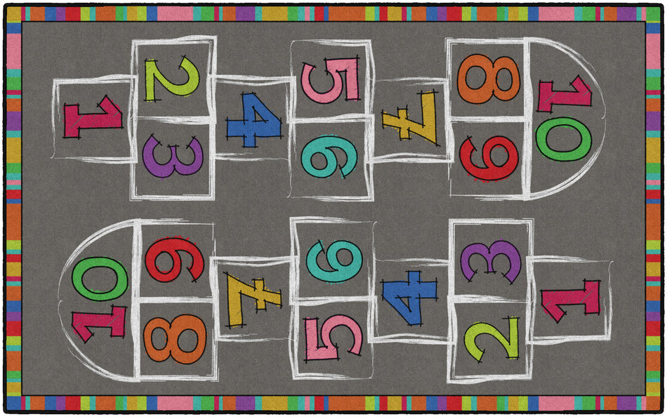 HOPSCOTCH RECTANGLE CARPETS 5' X 8'