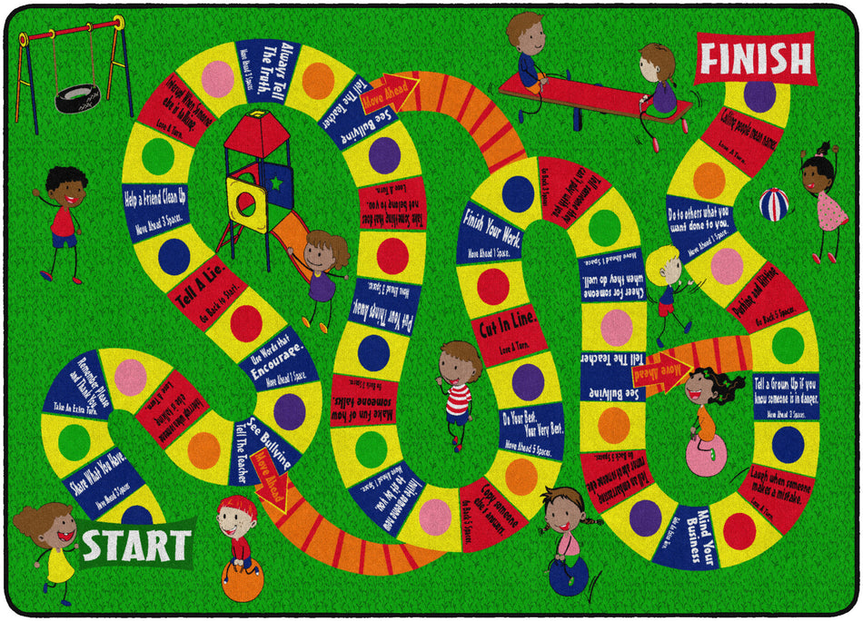 THE FRIENDSHIP GAME RECTANGLE CARPETS 6'x8'4