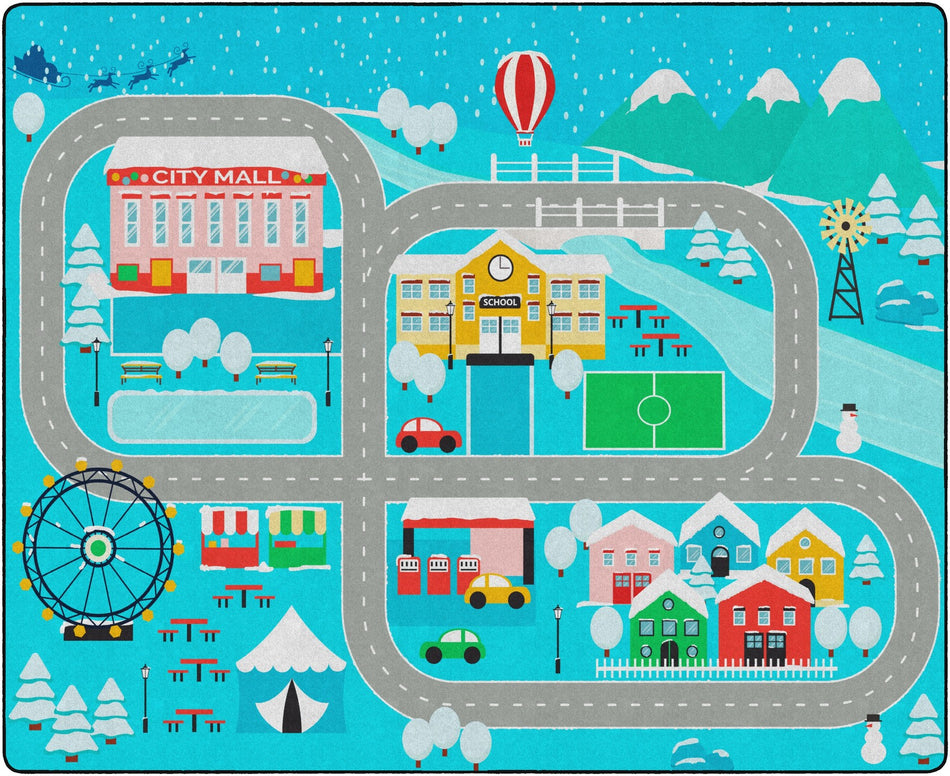 SNOW PLACE LIKE HOME RECTANGLE CARPETS 10'6 x 13'2