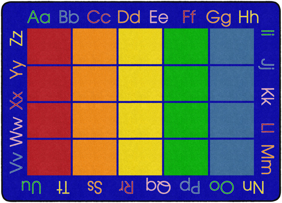 MY RAINBOW ABC'S RECTANGLE CARPETS 6 X 8'4