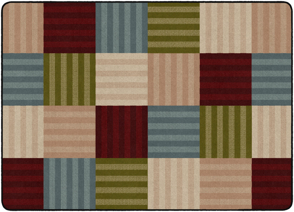 HASHTAG EARTH TONE RECTANGLE CARPETS 6 X 8'4