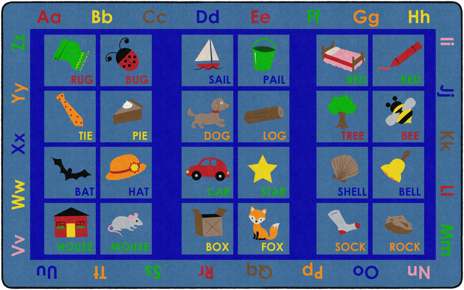 RHYMING BLOCKS RECTANGLE CARPETS 7'6X12