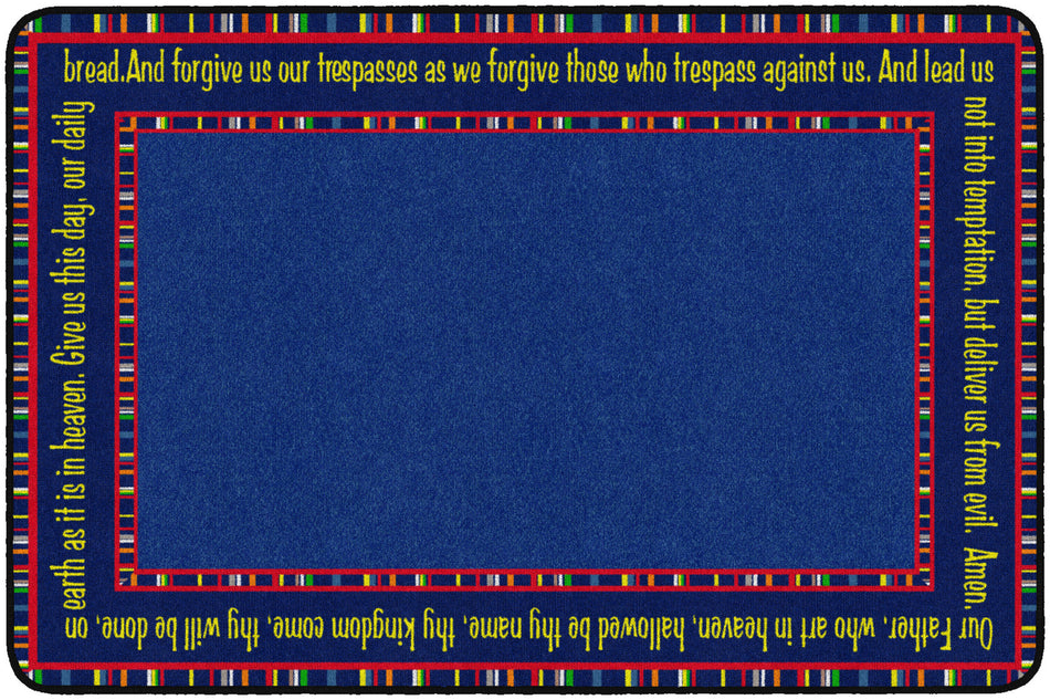 THE LORD'S PRAYER RECTANGLE CARPETS 4' x 6'