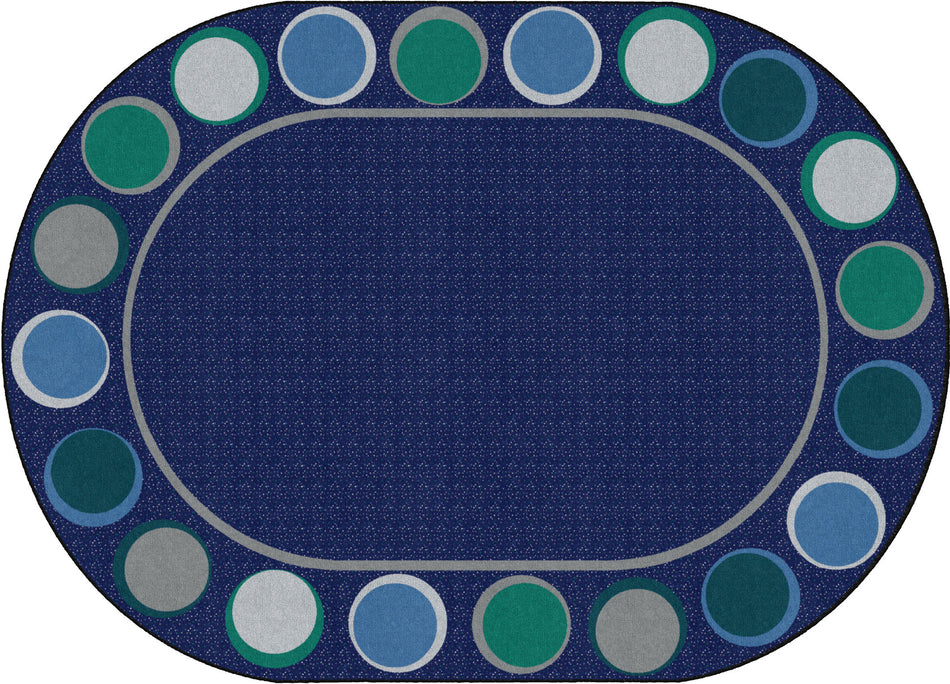 SITTING SPOTS COOL OVAL CARPETS 6' X 8'4