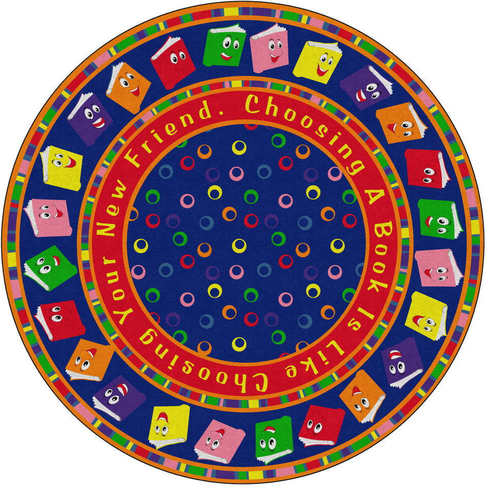 CIRCLE TIME BOOKS BRIGHT ROUND CARPETS 12' Round